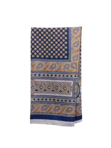 usha FESTIVAL Women Feminine Scarf in Navy Orange