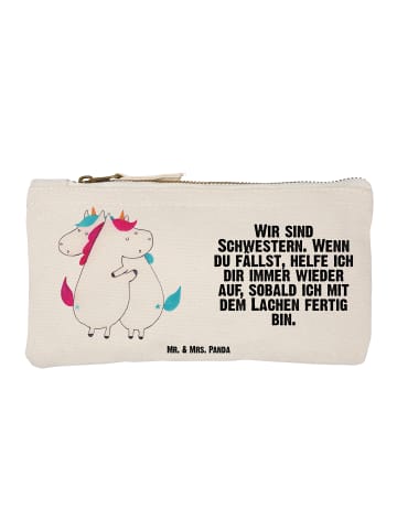 Mr. & Mrs. Panda Federmappe Einhörner Umarmen mit Spruch in Weiß