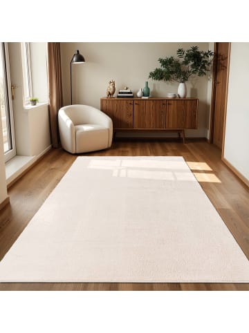 Tara Carpet Kurzflorteppich Fiona Uni in New Creme