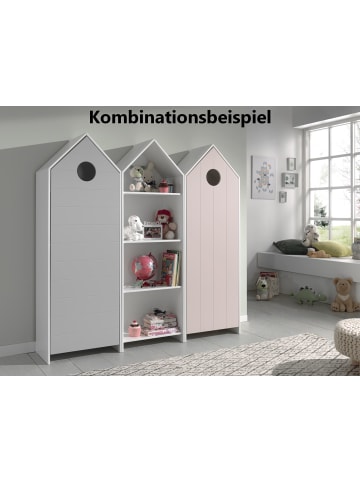 58 aufm Kessel REGALSCHRANK Kania 58x37x171 MDF+Holzwerkstoff Weiß /Pink