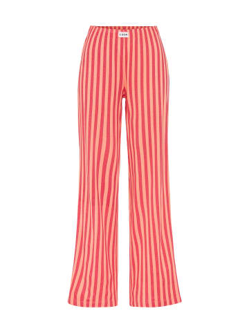 LSCN BY LASCANA Pyjamahose in orange-pink-gestreift