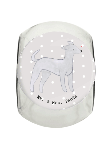 Mr. & Mrs. Panda Bonbonglas Italienisches Windspiel Lebensretter... in Grau Pastell