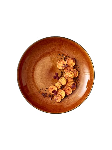 Bitz Platte Gastro in Schwarz/Amber