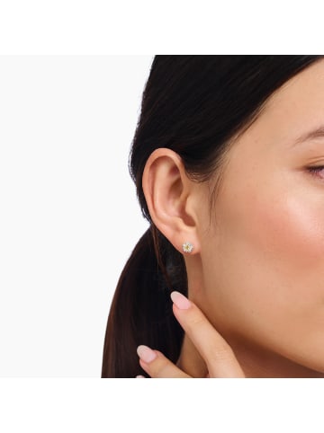 Thomas Sabo Ohrstecker Lovely Daisy in silber, bunt