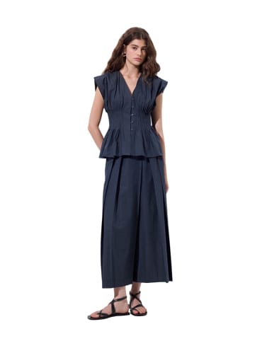 MANUKA Blouse in Dunkelblau