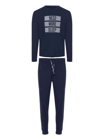 Threadbare Schlafanzug Donis PJ Set in Navy