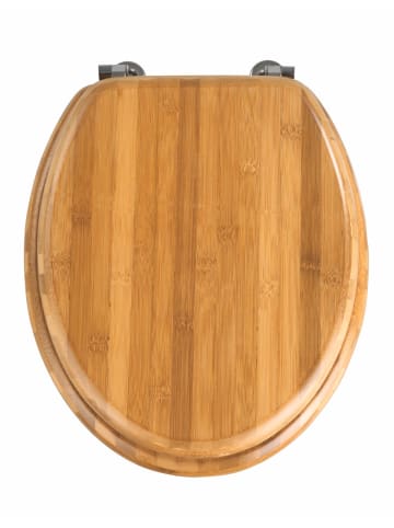 Wenko WC-Sitz Bambus Dunkel, WC-Sitz Mod. Bambus Dunkel in natur