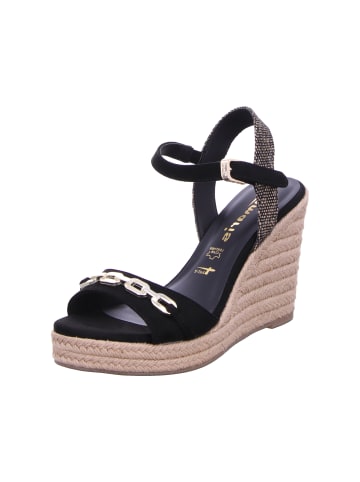 Tamaris Keilsandalette in schwarz
