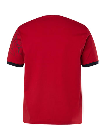 Men Plus Kurzarm T-Shirt in salsa