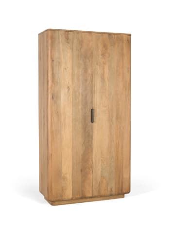 Giner y Colomer Kleiderschrank aus Mangoholz mit abgerundeten Ecken in Brown