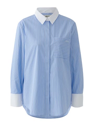 Oui Bluse in lt blue white