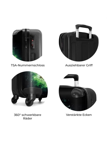 NoBoringSuitCases Suitcase, Handgepäck, Koffer, Trolley, Reisekoffer Football On Fire