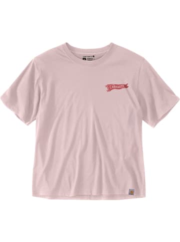 CARHARTT  Shirt "Zellulosefaser Series Loose Pennant Flag T-Shirt" in Rosa