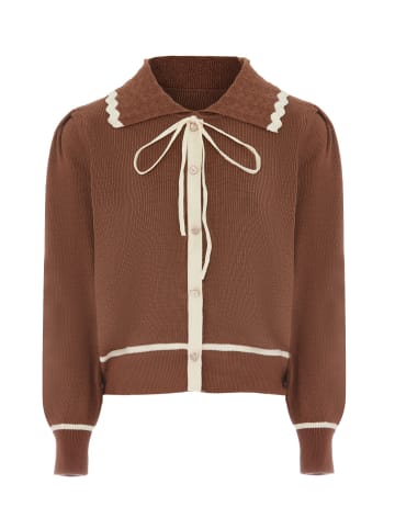 VIRITA Women Cardigan in Coffee