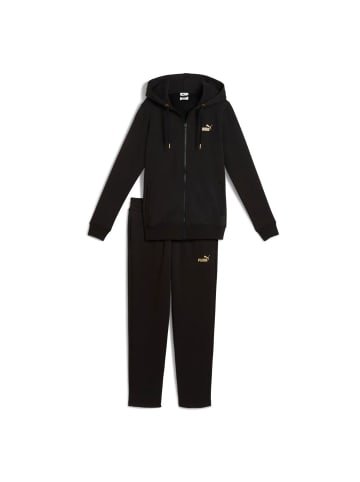 Puma Jogginganzug mit Kapuze in Schwarz
