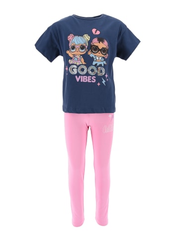 L.O.L. Surprise Good Vibes Sommerset T-Shirt mit Leggings in Dunkel-Blau