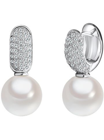 Rafaela Donata Ohrhänger Sterling Silber Zirkonia Muschelkernperle in silber