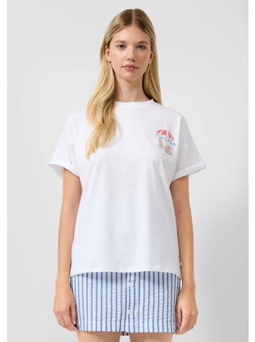 QS T-Shirt in 01D0_weiß