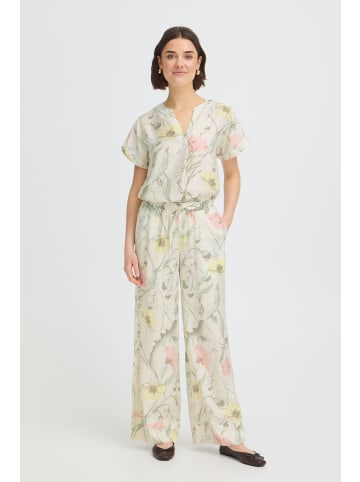 Fransa Freizeithose FRARIANA Loose fit in PASTEL YELLOW FLORAL