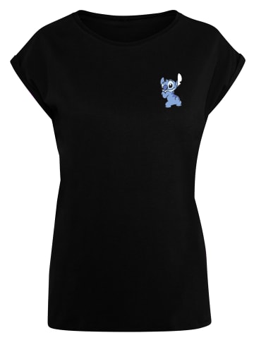 F4NT4STIC T-Shirt PLUS SIZE Disney Lilo And Stitch Stitch Backside Breast Print in schwarz