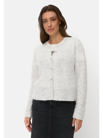 Camel Active Strickjacke mit gerader Passform in Grau