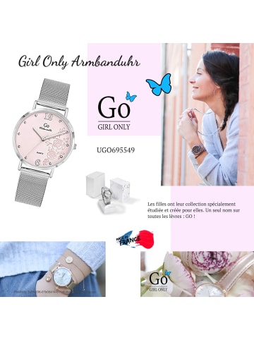 Girl Only Armbanduhr-Analog silber mittel (ca. 34mm) Girl Only Mademoiselle