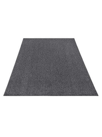 KADIMA DESIGN Waschbarer Teppich waschmaschinenwaschbar Unifarben Küche, Flur in Anthrazit