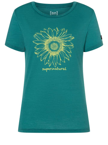 super.natural Merino T-Shirt in grün