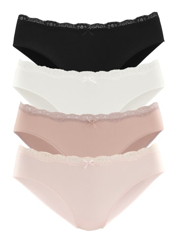 LASCANA Bikinislip in pink, creme, sand, schwarz