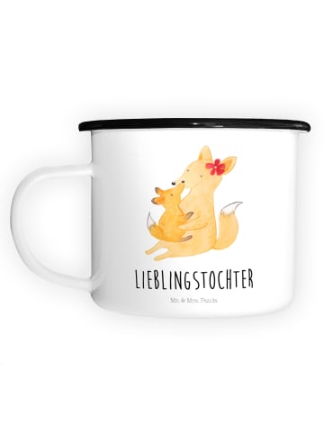 Mr. & Mrs. Panda Campingbecher Fuchs Mama mit Spruch in Weiß