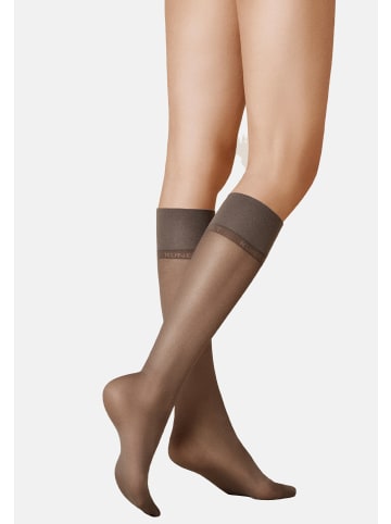 Kunert Feinkniestrümpfe Satin Look 20 transparenter Glanz in Graphit