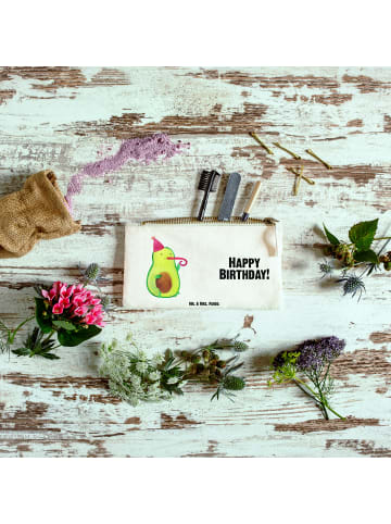 Mr. & Mrs. Panda kosmetiktäschchen Avocado Geburtstag mit Spruch in Weiß