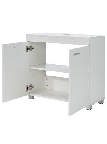 home24 Waschbeckenunterschrank Baymot Türen in Weiß