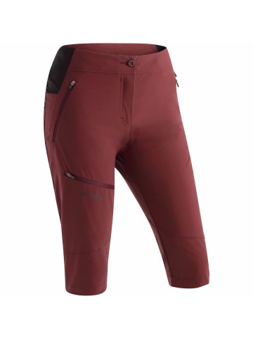 Maier Sports Outdoorhose Latit Capri Vario in Bordeaux