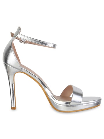 VAN HILL High Heels Andrea in Silber