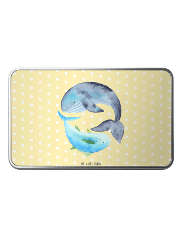 Mr. & Mrs. Panda Vorratsbehälter Walfisch Thunfisch ohne Spruch in Gelb Pastell