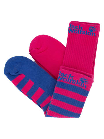 Jack Wolfskin Accessoires Kid Casual Organic Classic socks in Rosa