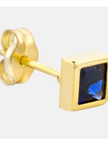 Diamant L'éternel Ohrringe aus 375 Gelbgold mit Saphir