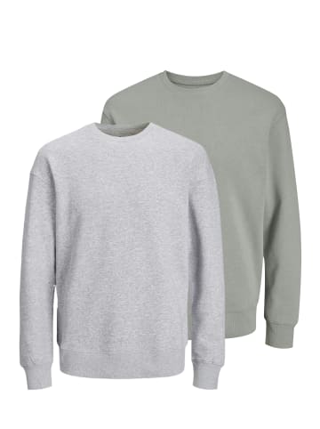 Jack & Jones Sweatshirt Star in Grau / hellgrau