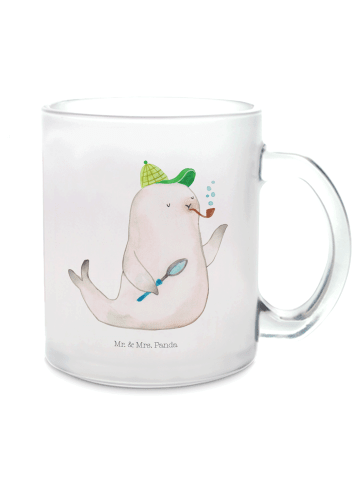 Mr. & Mrs. Panda Teetasse Robbe Sherlock ohne Spruch in Transparent