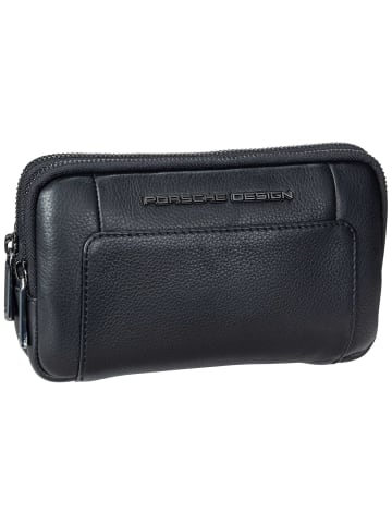 Porsche Design Rucksack Roadster Leather Travel Pouch in Black