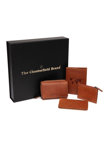 The Chesterfield Brand Geldbörse RFID Schutz Leder 11.5 cm Geschenkbox cognac