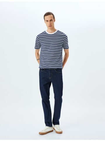 KOTON TSHIRT SS in Marineblau Gestreift