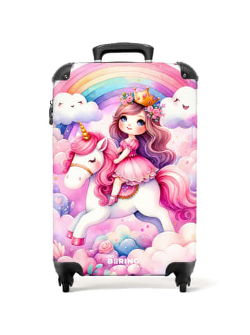 NoBoringSuitCases Suitcase, Handgepäck, Koffer, Trolley, Reisekoffer Cartoon-Prinzessin auf