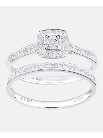Diamant L'éternel Ring aus 375 Weißgold mit 0.30 Karat Diamant