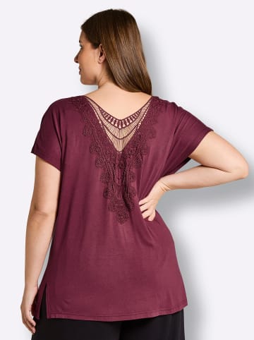 sheego Shirt in bordeaux