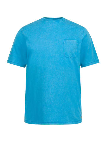 JP1880 Kurzarm T-Shirt in aquamarin