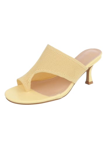 Ital-Design High-Heel Sandalette in Gelb