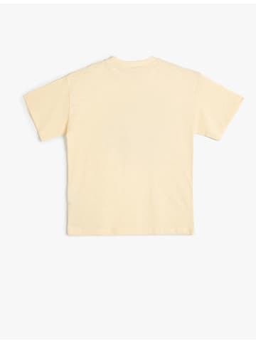 KOTON T-shirt in Ekru