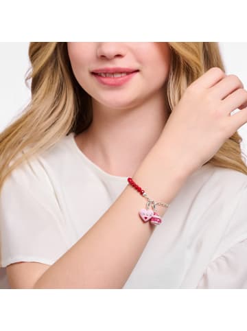 Thomas Sabo Charm-Anhänger Himbeer-Macaron Pink in silber, pink